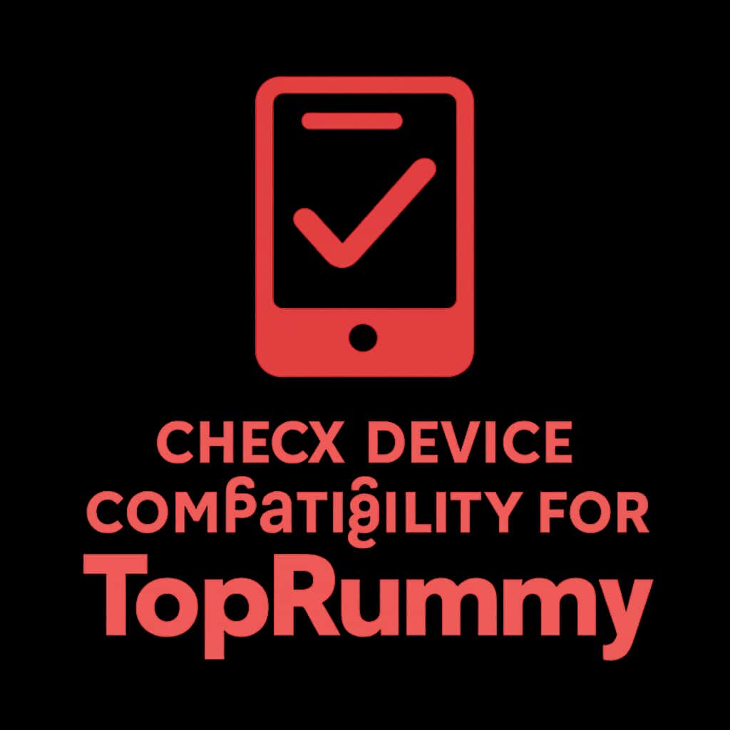 Icon representing device compatibility guidelines for TopRummy.