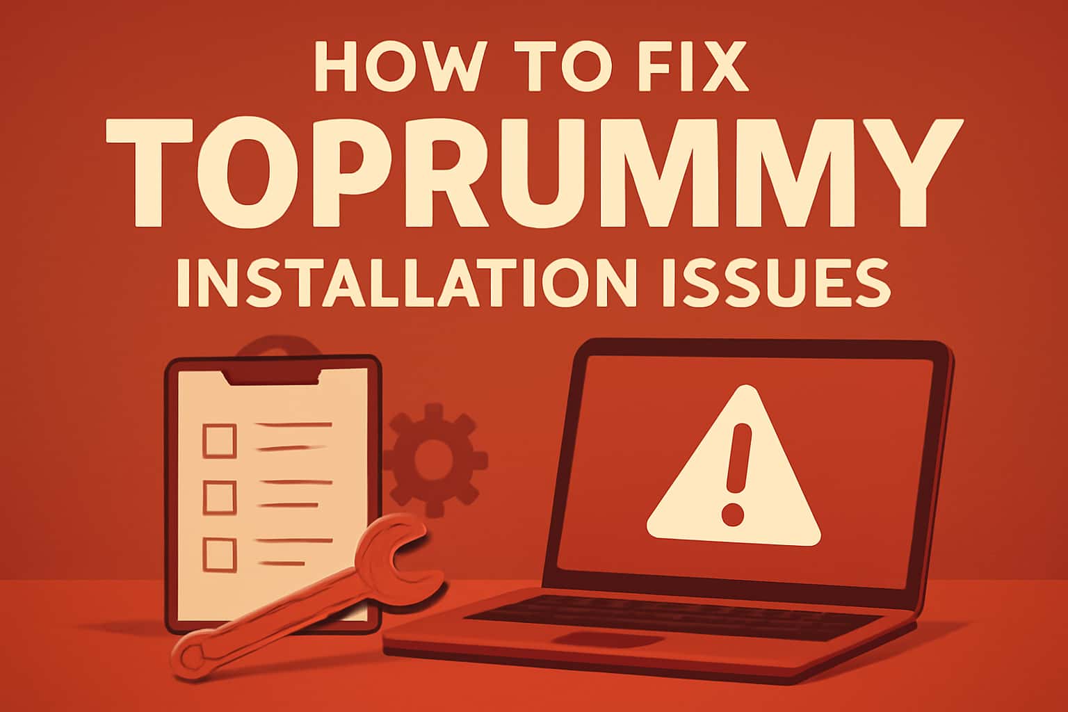 Overview of TopRummy installation issues and solutions with highlighted text.