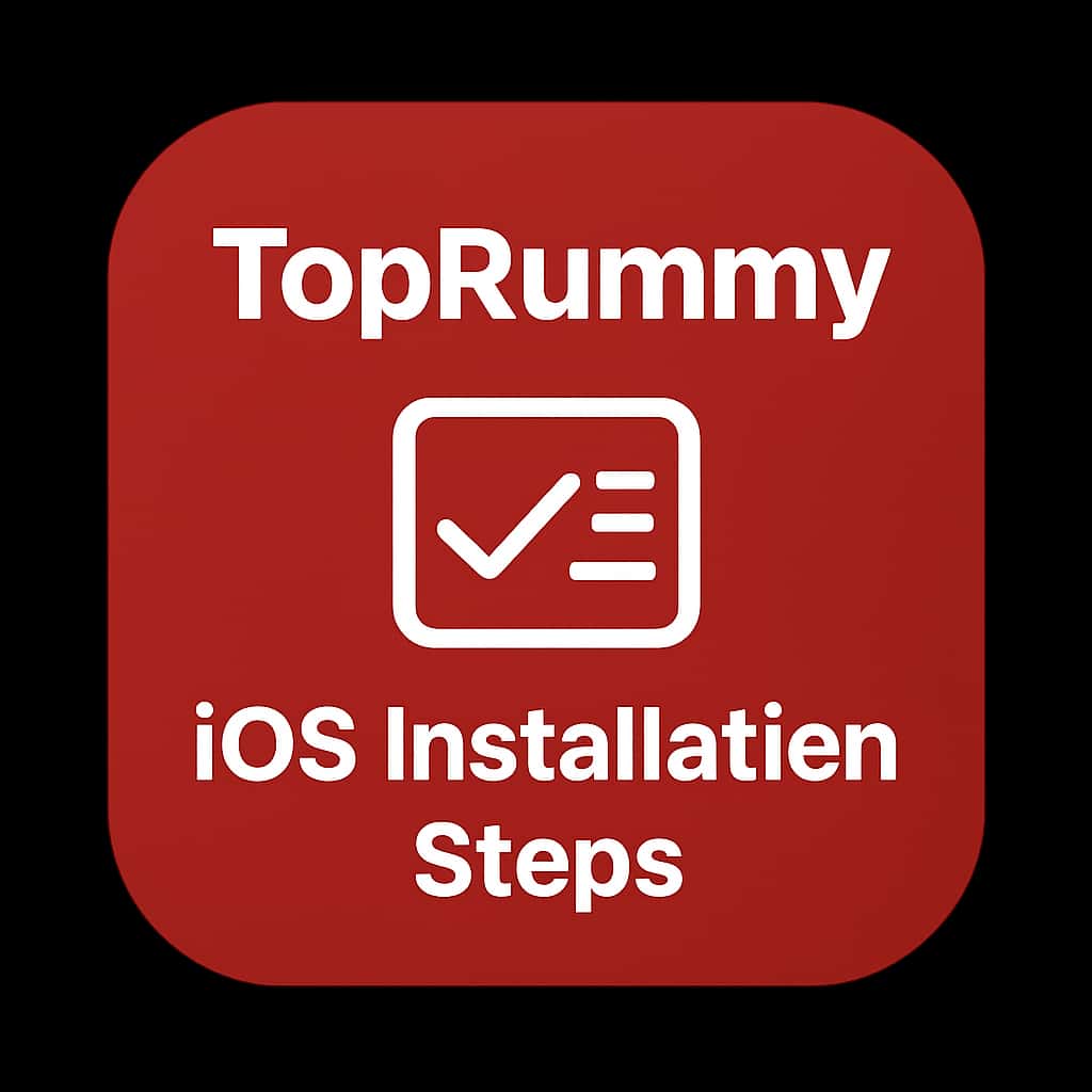 Badge icon about TopRummy iOS Installation Steps guide.