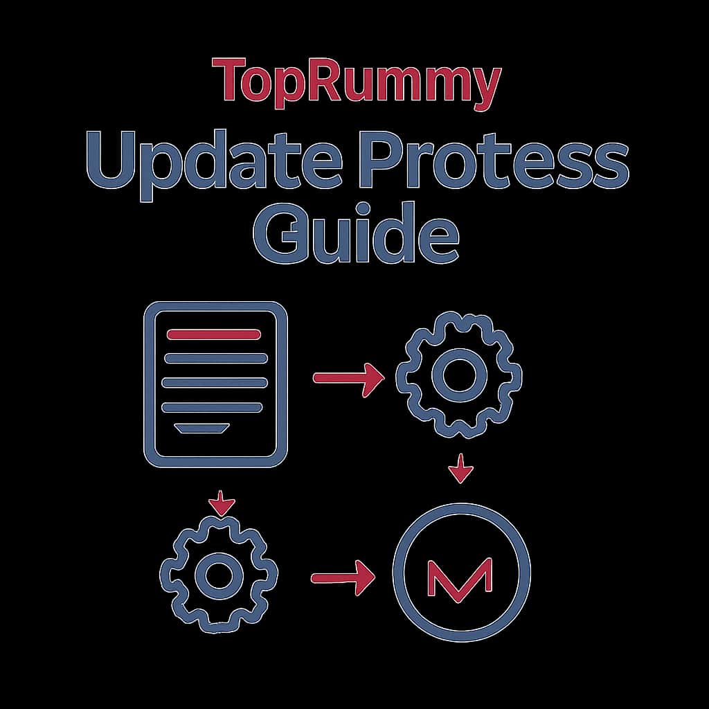 An educational diagram related to the TopRummy Update Process Guide.